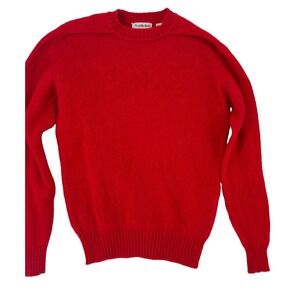 Brian MacNeil New Zealand Wool Men's Large Red Crewneck Sweater Holidays
